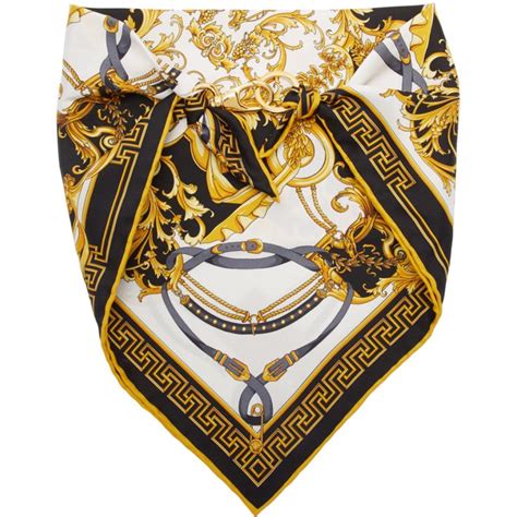 versace red bandana shirt|versace scarf wool.